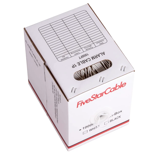Alt view image 7 of 7 - 22-2 1000 Ft. Alarm Wire 22AWG 2 Conductors 22/2 22-2 Security Cable Alarm Bulk Cable for Efficient Power and Signal Transmission White