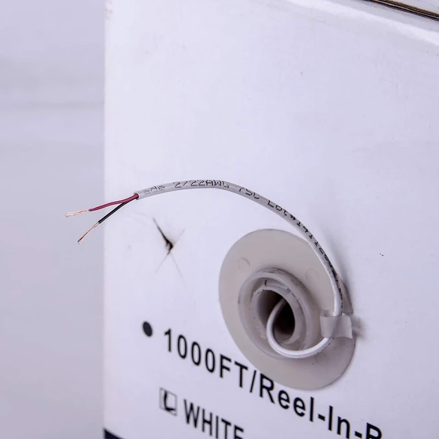 Alt view image 6 of 7 - 22-2 1000 Ft. Alarm Wire 22AWG 2 Conductors 22/2 22-2 Security Cable Alarm Bulk Cable for Efficient Power and Signal Transmission White