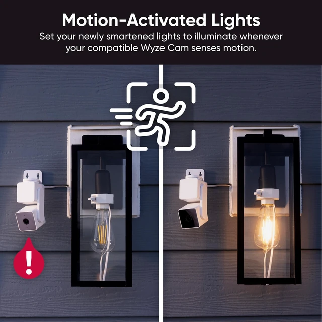 Alt view image 4 of 7 - Lamp Socket v2 Power Adapter for Cam v3/v3 Pro/ v4/OG/Pan v3/Pan v4(Camera Sold Separately)