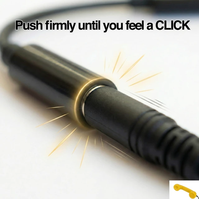 Alt view image 6 of 7 - 60s Micro Retro Phone Handset for Smartphones, Yellow Turns your cell into a corded receiver. Office desk accessory, plug in and talk, no battery or pairing