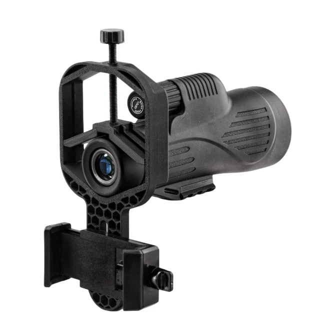 Alt view image 2 of 7 - Monocular Telescope Smartphone Adapter, Digiscoping Phone Holder Fits 29-69mm Eyepiece Outer Diameters; Telescope & Monocular Compatible; Digiscoping