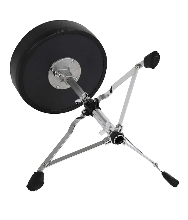 Alt view image 5 of 5 - Drum Throne with Adjustable Height, Round Seat, Single-Braced Drum Stool, Lightweight Portable Design, Comfortable Cushion, Ideal for Practice, Travel, or Gigs, 4000 Series (4608)