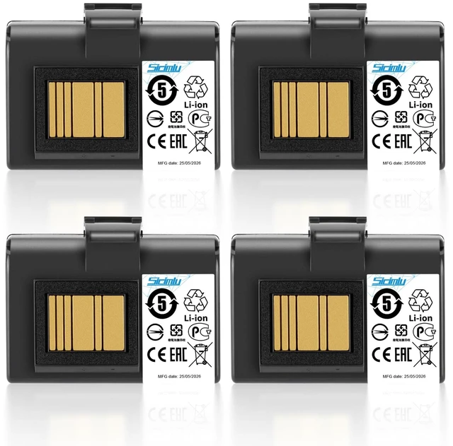 Main image of Upgraded ZQ520 ZQ620 Printer Battery Replacement for Zebra ZQ521 QLN320 QLN220 ZQ610 ZR628 ZR638 ZR658 ZR668 ZQ620 ZQ500 ZQ510 3400mAh Lithium Battery (4-Pack)