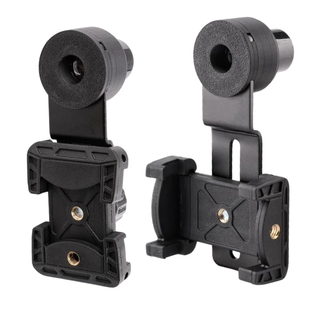 Alt view image 2 of 7 - Microscope Phone Adapter with WF16X Widefield Eyepiece Integrated WF16X Eyepiece; Fits 23.2mm Microscope Tubes; Easy Phone Imaging