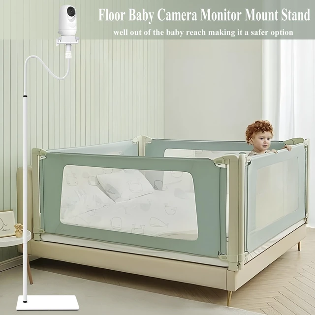 Alt view image 7 of 7 - Baby Monitor Camera Floor Stand Holder Mount Compatible with VTech/HelloBaby/Nanit Pro/Momcozy/iFamily/OKAIDI/Blemil/Motorola/Leapfrog/nooie IPC100/ANMEATE/Flexible Adjustable Clip Mount