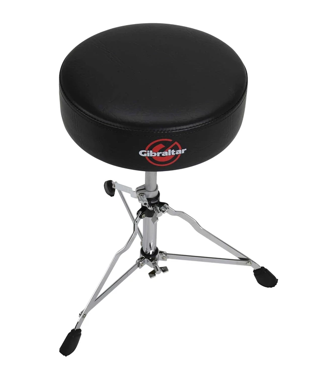 Alt view image 4 of 5 - Drum Throne with Adjustable Height, Round Seat, Single-Braced Drum Stool, Lightweight Portable Design, Comfortable Cushion, Ideal for Practice, Travel, or Gigs, 4000 Series (4608)