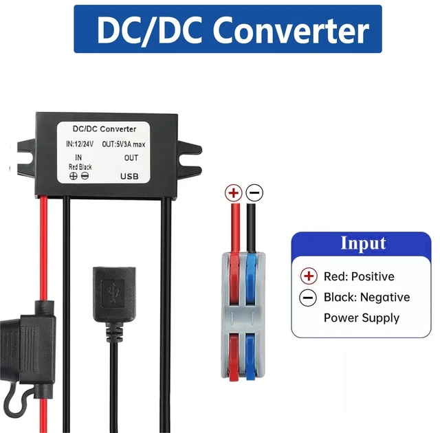 Alt view image 3 of 7 - DC 10-60V Step Down to 5V 3A MAX 15W USB Female Converter Adapter Buck Module (USB)