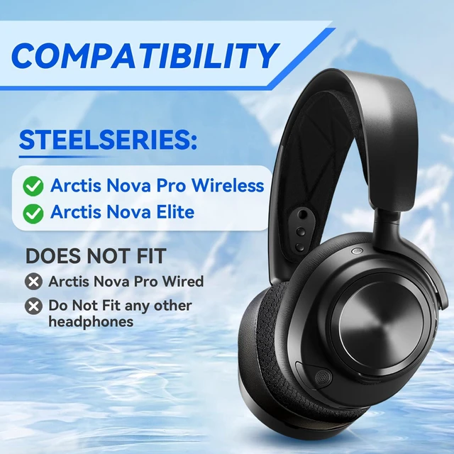 Alt view image 3 of 7 - Cooling Gel Earpads for Steelseries Arctis Nova Pro Wireless Headset Replacement Ear Pads Cushions for Nova Elite Headphones with Extra Thick Memory Foam, Breathable & Comfortable