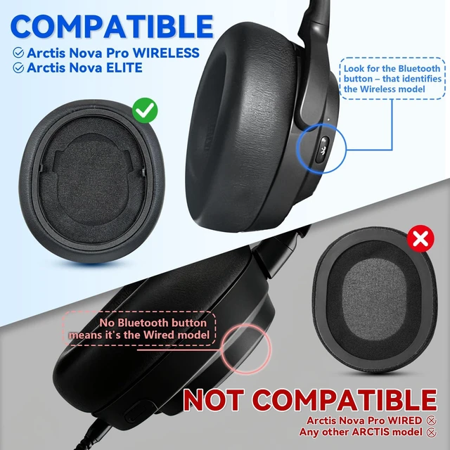 Alt view image 4 of 7 - Cooling Gel Earpads for Steelseries Arctis Nova Pro Wireless Headset Replacement Ear Pads Cushions for Nova Elite Headphones with Extra Thick Memory Foam, Breathable & Comfortable