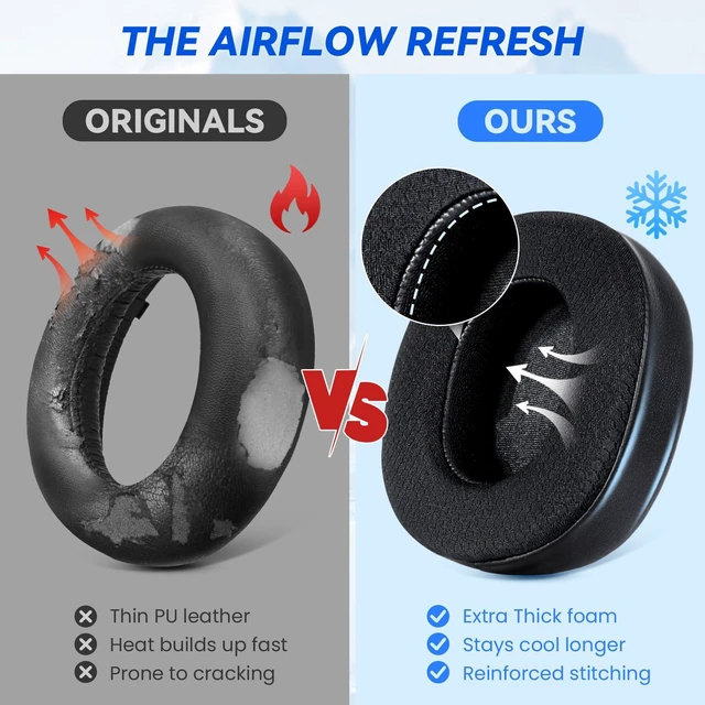 Alt view image 5 of 7 - Cooling Gel Earpads for Steelseries Arctis Nova Pro Wireless Headset Replacement Ear Pads Cushions for Nova Elite Headphones with Extra Thick Memory Foam, Breathable & Comfortable