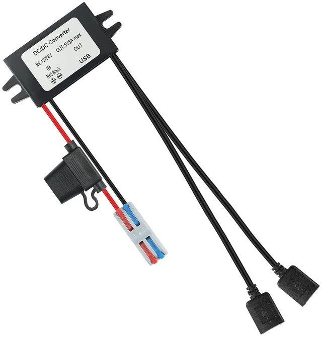 Main image of DC 8-32V Step Down to 5V 3A MAX 15W Dual USB Female Converter Adapter Buck Module(2 USB)