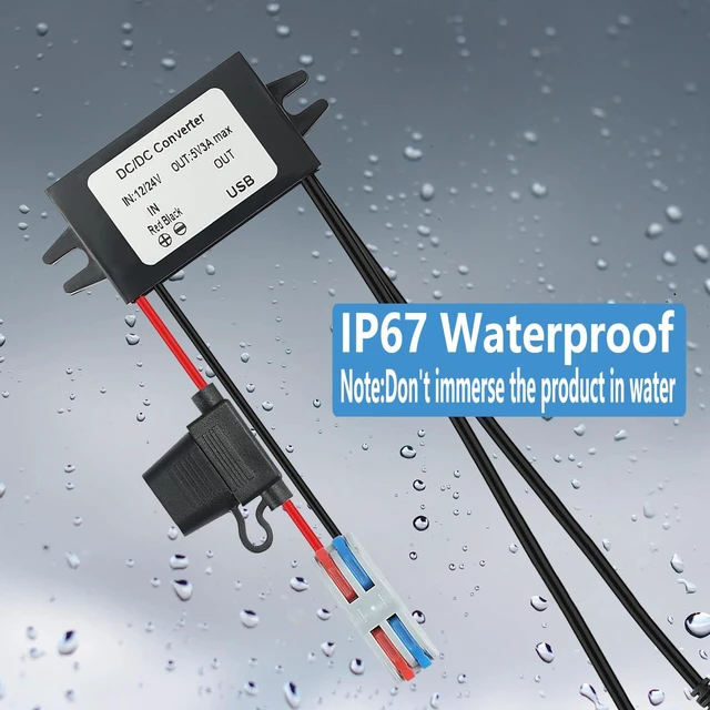 Alt view image 6 of 7 - DC 8-32V Step Down to 5V 3A MAX 15W Dual USB Female Converter Adapter Buck Module(2 USB)