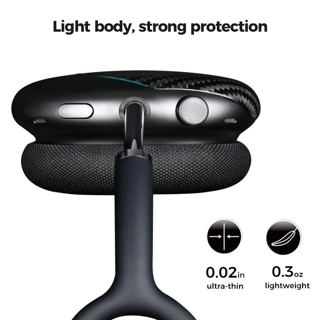 Alt view image 4 of 7 - Real Carbon Fiber Case for Airpods Max,Military Grade Protective Hard Cover for 2024 New and Old Apple Airpods Max Headphone from Daily Scratch,High-End Luxury Essential Accessories