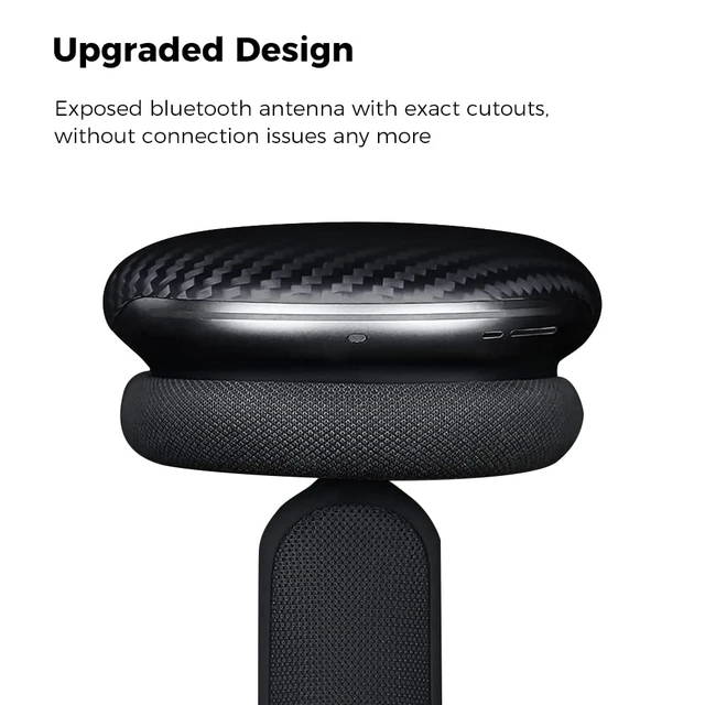 Alt view image 5 of 7 - Real Carbon Fiber Case for Airpods Max,Military Grade Protective Hard Cover for 2024 New and Old Apple Airpods Max Headphone from Daily Scratch,High-End Luxury Essential Accessories