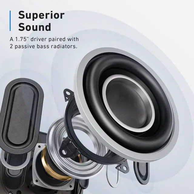 Alt view image 5 of 6 - PowerConf S330 USB Speakerphone for Home Office, Plug and Play | Conference Microphone, 360° Voice Coverage, Smart Voice Enhancement, Powerful Sound, Desktop PC Speaker, Online Meetings