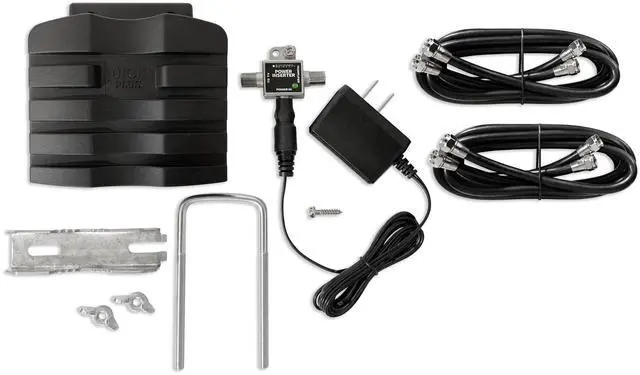 Main image of ClearStream Juice Plus Preamplifier for TV Antennas, UHF VHF FM, 4K 8K UHD NEXTGEN TV Ready, Weatherproof housing (Black)