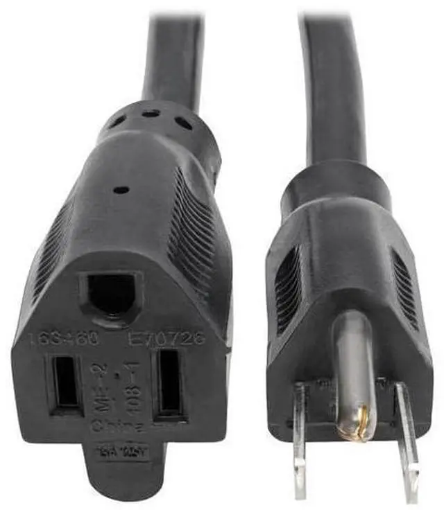 Main image of Heavy-Duty Standard Power Extension Cord, 15A, 14 AWG, (NEMA 5-15P to NEMA 5-15R) 3-Feet / 0.91 Meters, (P024-003)