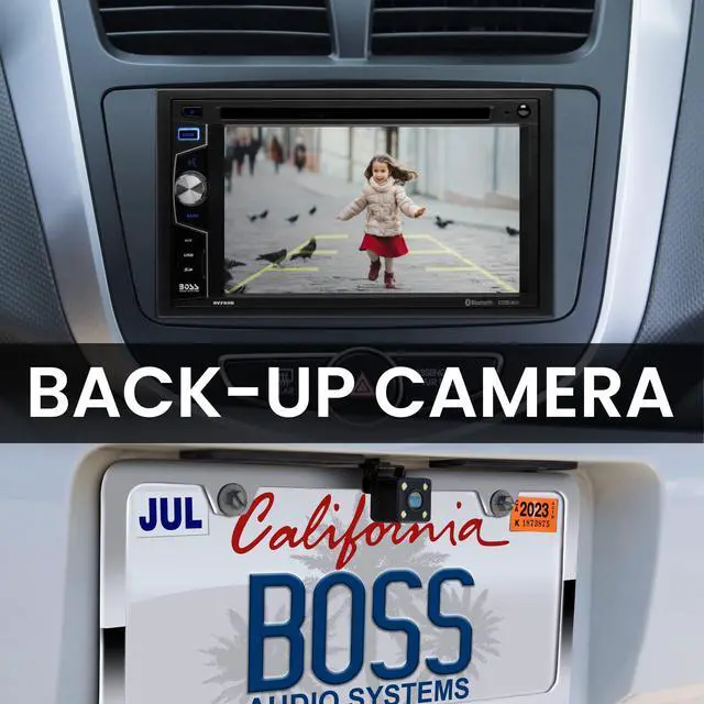 Alt view image 5 of 6 - Elite BV755BLC Car Stereo System - 6.2 Inch Double Din Touchscreen, Bluetooth Audio & Calling Head Unit, Radio Receiver, CD Player, USB, SD, Backup Camera, Hook Up To Amplifier