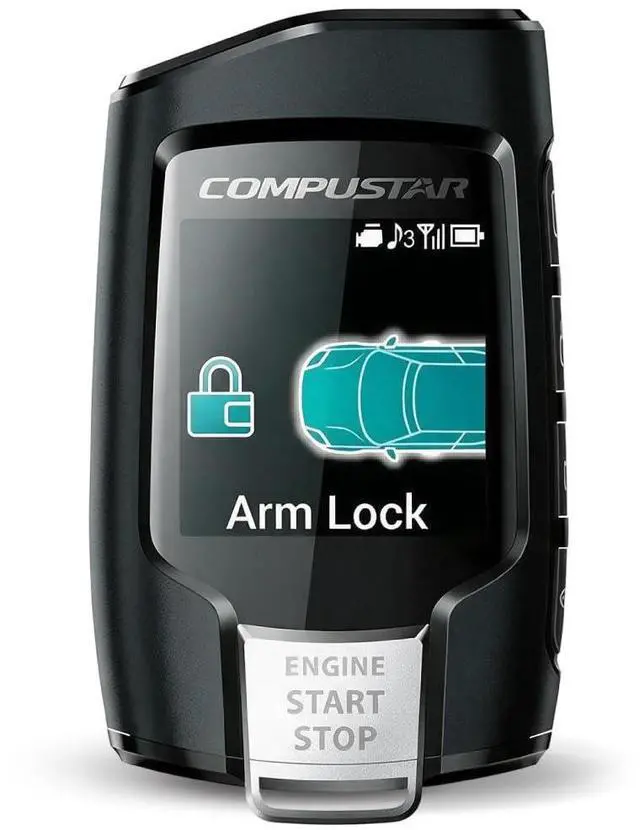 Main image of 2WQ9R-FM Q9 2-Way LCD Replacement Remote Transmitter | 4-Button Color LCD Remote Start Replacement with 3000 Ft Range and 128-Bit FMX Encryption
