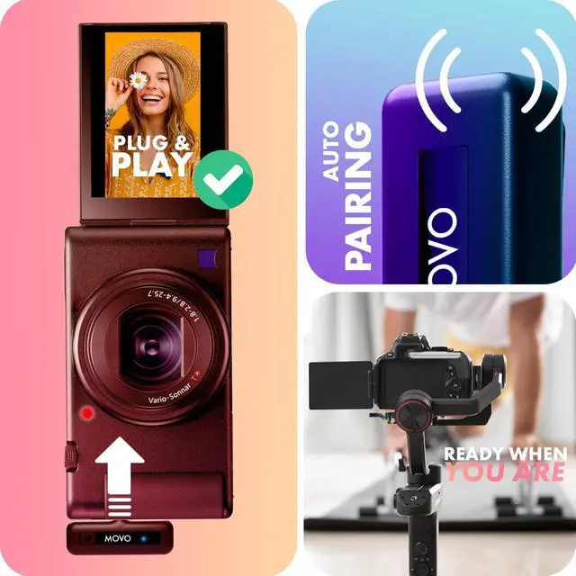 Alt view image 5 of 6 - Mini-Duo Wireless Microphones for Cameras, Wireless Camera Mini Mic - 3.5mm Lapel Microhone for Sony, Canon, and Nikon DSLR - 2.4Ghz Transmitter