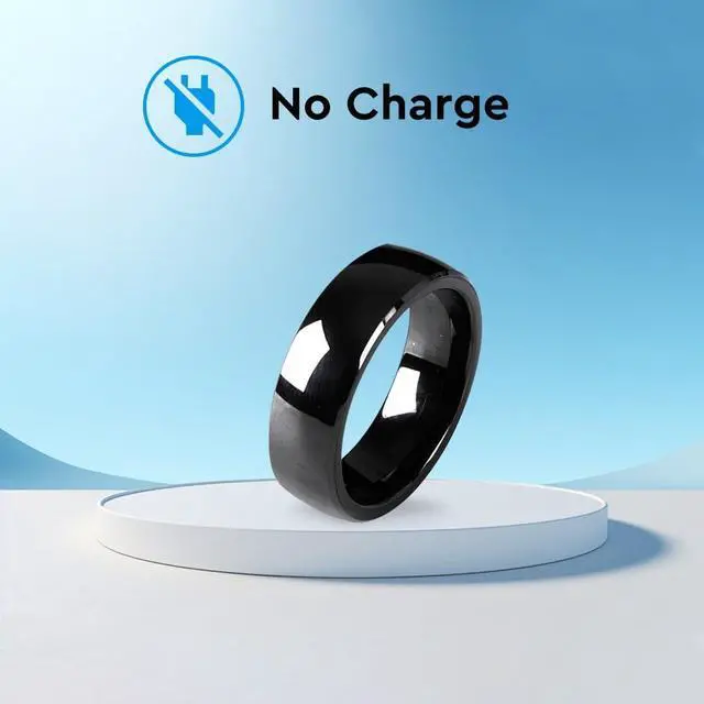 Alt view image 5 of 6 - Tesla Smart Ring Tesla Key Ring Accessories Key Card Model 3/Y Key Fob Replacement Ceramic RFID Smart Ring for Tesla Model 3 & Model Y(US Size 7)