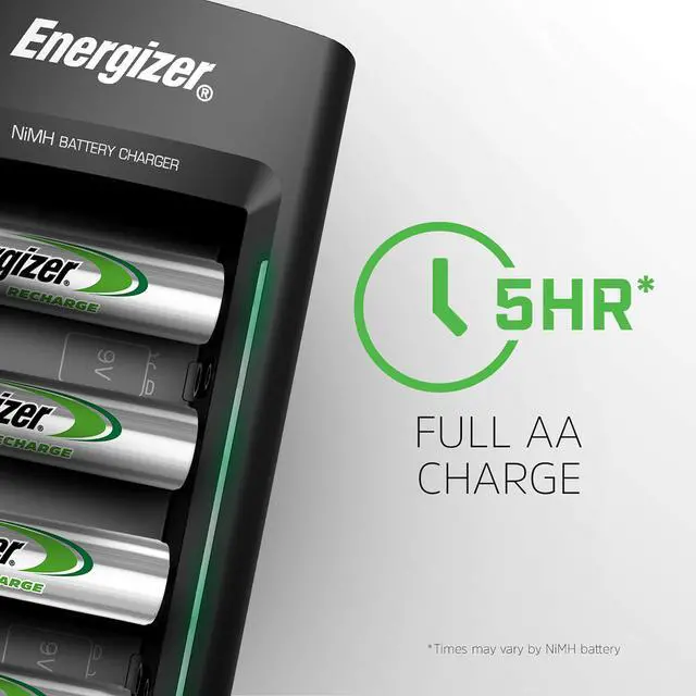 Alt view image 3 of 6 - Recharge Universal Charger for NiMH Rechargeable AA, AAA, C, D, and 9V Batteries