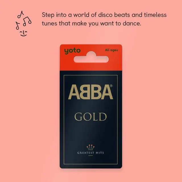 Alt view image 2 of 6 - ABBA Gold - Kids Audio Card for Use with Player & Mini Allin1 Audio Player, ScreenFree Listening with Fun Festive Music for Playtime Travel & Holiday Parties, All Ages