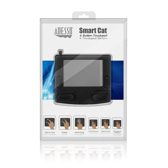 Alt view image 6 of 6 - Smart Cat, 4 Button Glidepoint USB Touchpad (GP-410UB),Black