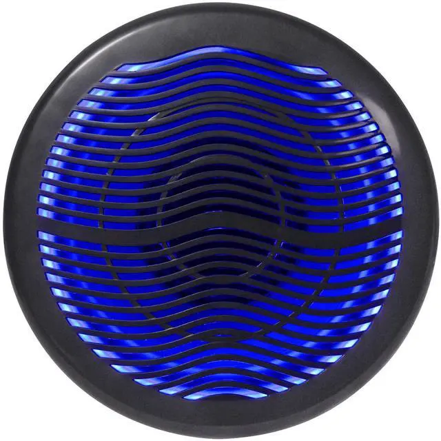 Main image of MS10LB 10" Black Marine/Boat Free Air Subwoofer with LEDs | 2400W Peak, 600W RMS, Dual 4-Ohm, 2" 4-Layer Voice Coil, 80 Oz Magnet, ABS Basket, Polypropylene Cone, 30Hz-4kHz