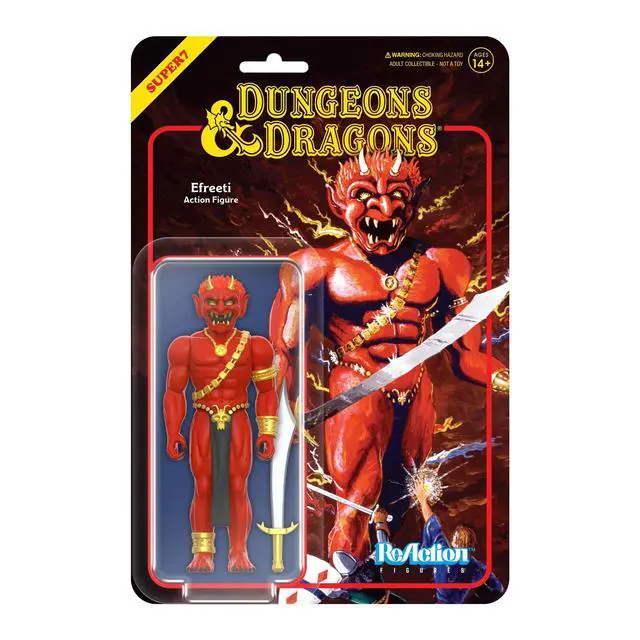 Alt view image 3 of 4 - Dungeons & Dragons Efreeti - 3.75" Dungeons and Dragons Action Figure with Accessory Vintage Collectibles and Retro Toys