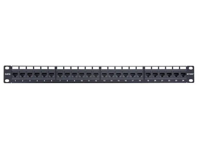 Alt view image 6 of 6 - Networx CAT6 Patch Panel - 24 Port, 1U, Rack Mount, TAA Compliant