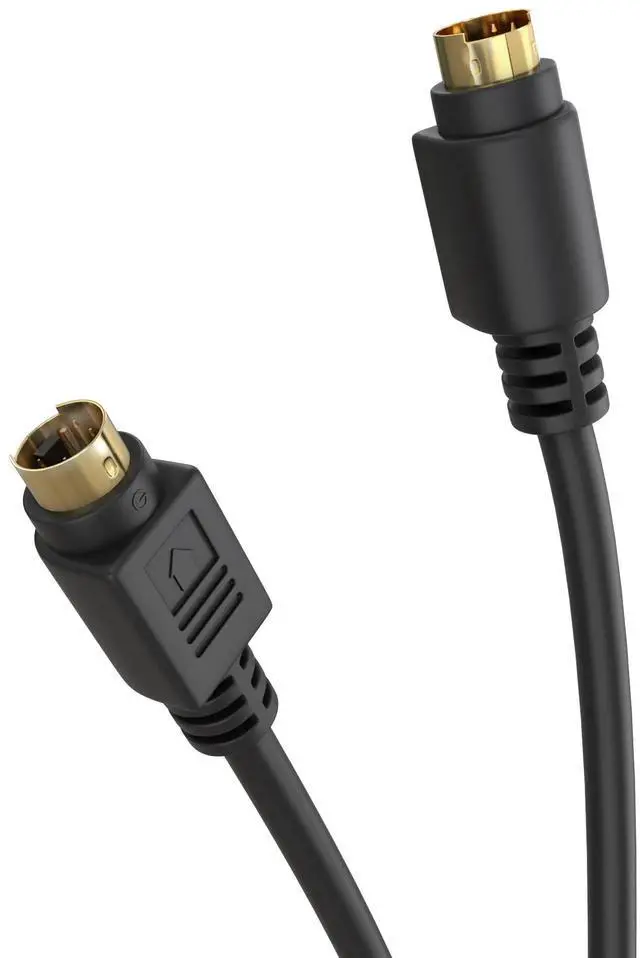 Alt view image 6 of 6 - S Video Cable 12 ft SVHS 4-PIN Video Cable Mini Din S-Video Cord for Home Theater, Camcorder, DSS Receiver, DVD Player- Black