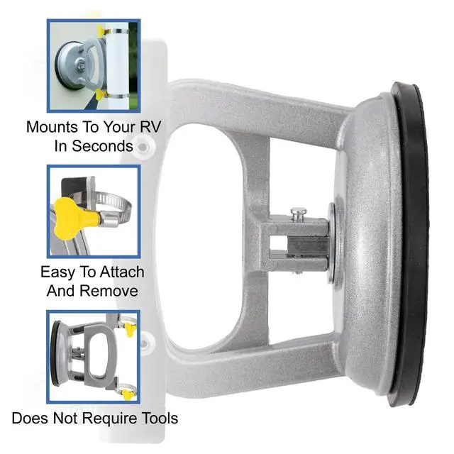 Alt view image 4 of 6 - Suction Cup RV Antenna Mount