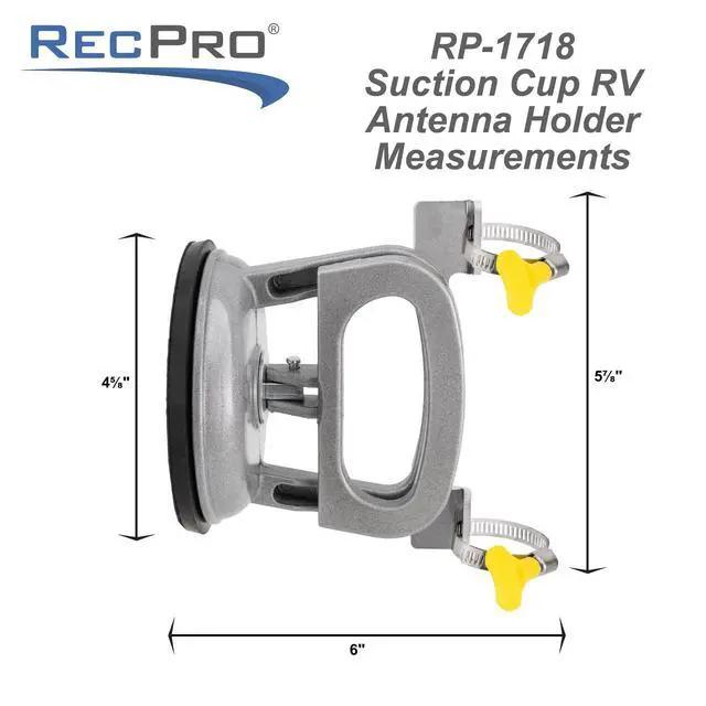 Alt view image 5 of 6 - Suction Cup RV Antenna Mount