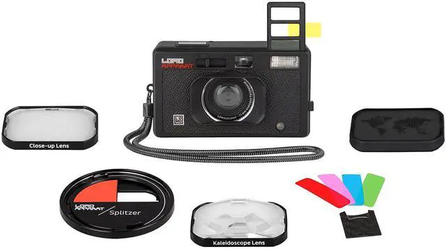 Main image of LomoApparat Wide-Angle 35mm Film Camera, Built-in Flash & Color Filters, Kaleidoscope Lens, Close-up Lens, Splitzer, Multiple Exposure, Long Exposure