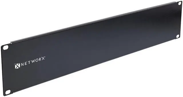 Main image of Networx 2U Rack Mount Black Spacer Panel - 19" Blank Filler Panel for Server Network Rack Enclosure
