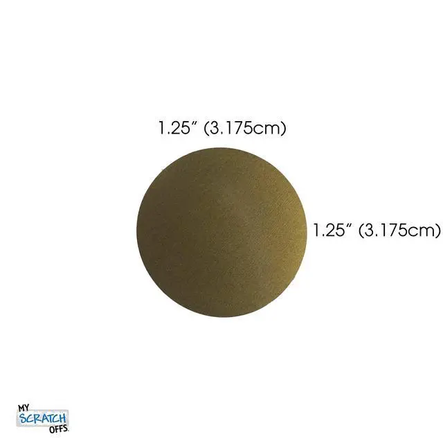 Alt view image 2 of 6 - 1.25 in Gold Round Scratch-Off Stickers, 500 Pack | Ideal for gender reveals, business campaigns, teacher rewards, wedding favors, baby cards, or invitations for events