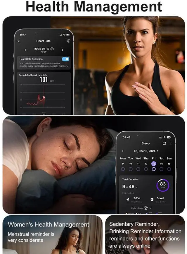 Alt view image 2 of 6 - Smart Rings for Women Ladies Heart Rate Monitor Sleep Tracker Stress Monitor Mens Fitness Rings Pedometer Step Counter Gesture Control Intelligent Health Couple Ring Pink