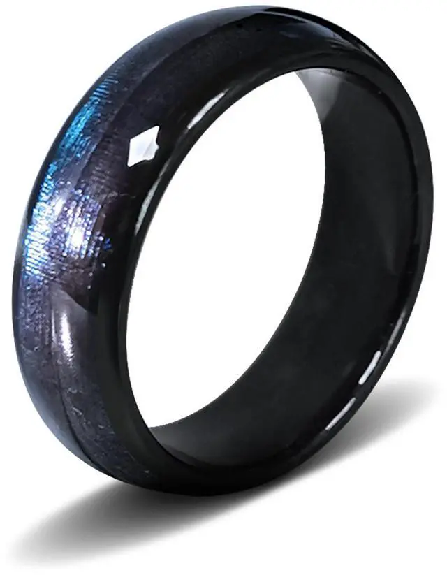 Main image of NFC Ntag216 Chip Ceramic Smart Ring Programmable 888 Bytes,Blue US#7 | Rewritable 888 Bytes NFC Ntag216 Chip Ceramic Smart Finger Ring Compatible with NFC Phone and Devices for Men or Women