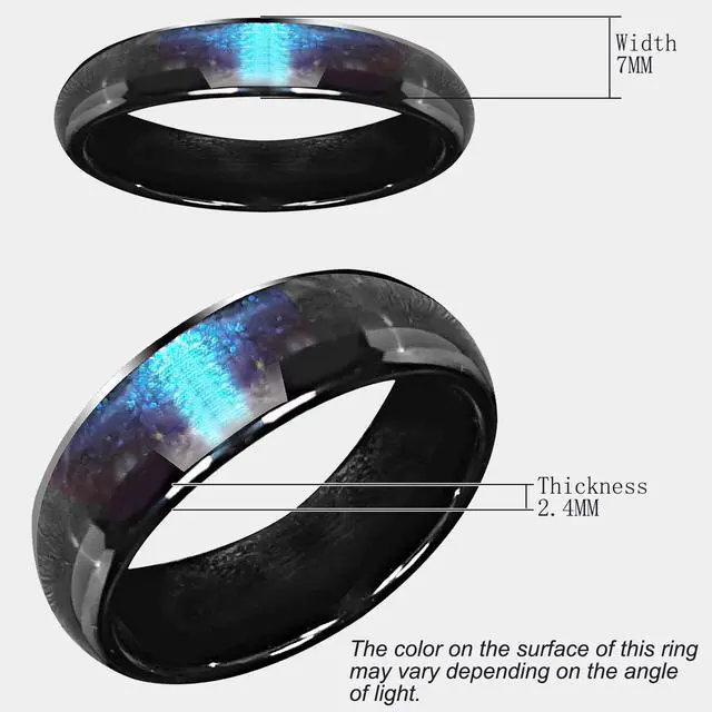 Alt view image 5 of 6 - NFC Ntag216 Chip Ceramic Smart Ring Programmable 888 Bytes,Blue US#7 | Rewritable 888 Bytes NFC Ntag216 Chip Ceramic Smart Finger Ring Compatible with NFC Phone and Devices for Men or Women