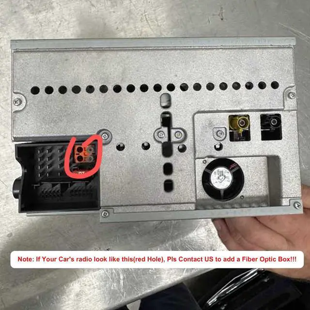 Alt view image 2 of 2 - Fiber Optic Box for Car Radio for Mercedes | for C-Class W203 C230 CLK350 C280 C350 CLK W209 2003-2009