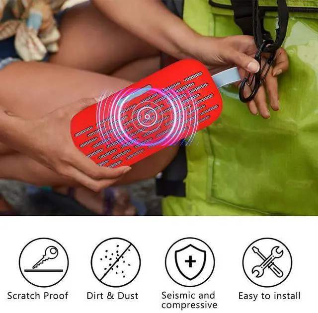 Alt view image 2 of 6 - Silicone Protective Case Cover Sleeve Shell for Bose Soundlink Flex Speaker Frame Case Bag Skin Box Accessories