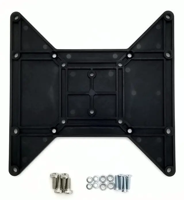 Alt view image 2 of 4 - International 200x200 & 200x100 Polymer VESA Adapter Bracket Plate KIT for TV/Monitor Mount | Includes 75x75, 100x100, and 200x100 (Vertical or Horizontal) Patterns | Includes Hardware