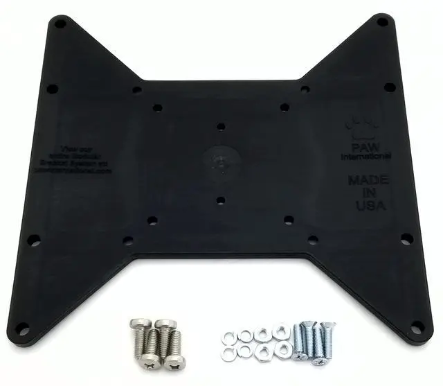 Alt view image 3 of 4 - International 200x200 & 200x100 Polymer VESA Adapter Bracket Plate KIT for TV/Monitor Mount | Includes 75x75, 100x100, and 200x100 (Vertical or Horizontal) Patterns | Includes Hardware