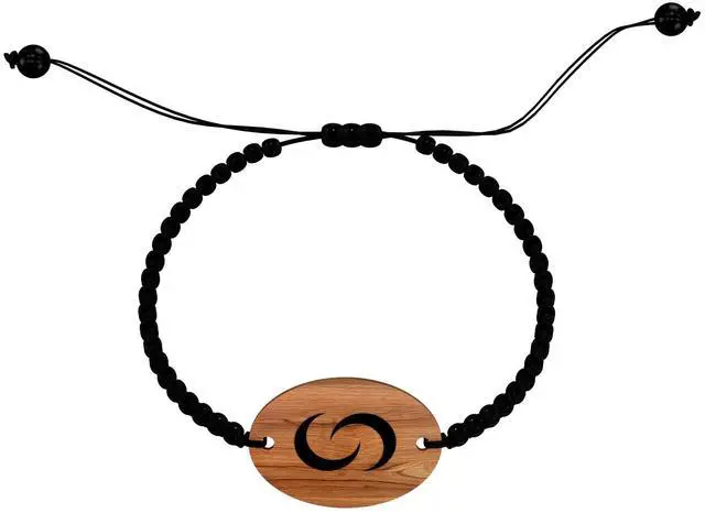 Main image of Digital Business Card Bracelet with Tap to Share Info for iOS & Android | Instant App-Free Sharing, Lightweight Smart Band, Woven, Wooden Bracelet
