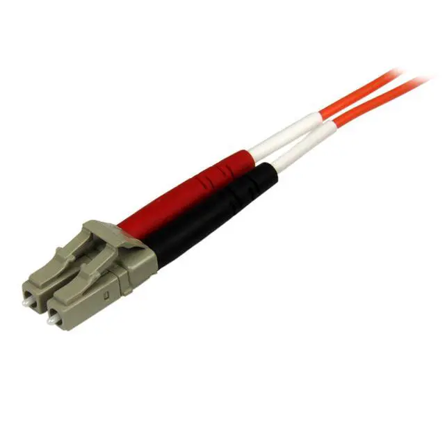 Alt view image 2 of 4 - StarTech 3m OM2 Multimode Fiber, LC to LC, Plenum (50FIBPLCLC3) | 50/125 fiber, OFNP plenum fire rating, Optic Cable, Patch Cable, 500MHz bandwidth, Molded male connectors, Duplex Plenum