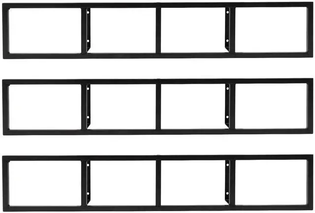 Main image of 3Pcs DVD Shelves Wall Mount Media Storage Rack DVD CD Organizer Metal Shelf | 34 Inch Cube Storage Media Shelf and Video Game Organizer, Cube Organizer Shelves Floating Shelves for Wall