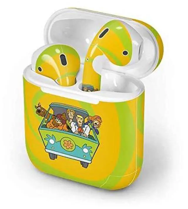 Alt view image 4 of 4 - Decal Audio Skin Compatible with Apple AirPods - Officially Licensed Scooby Doo Mystery Machine Van Design