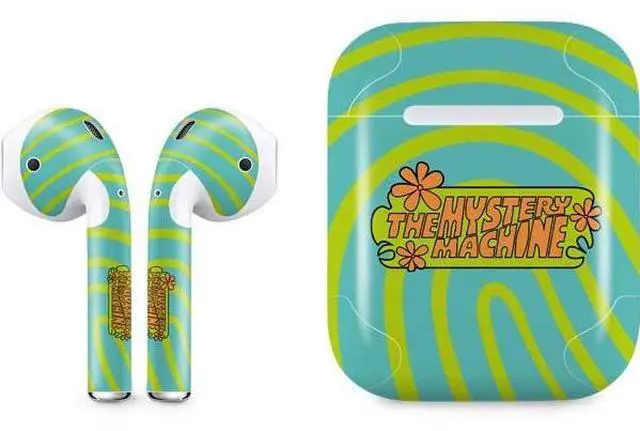 Main image of Decal Audio Skin Compatible with Apple AirPods - Officially Licensed Scooby Doo The Mystery Machine Design