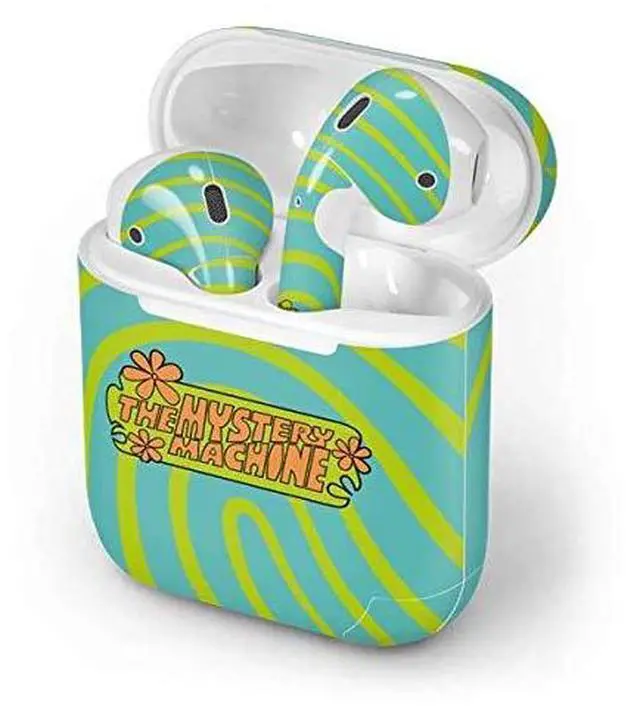 Alt view image 4 of 4 - Decal Audio Skin Compatible with Apple AirPods - Officially Licensed Scooby Doo The Mystery Machine Design